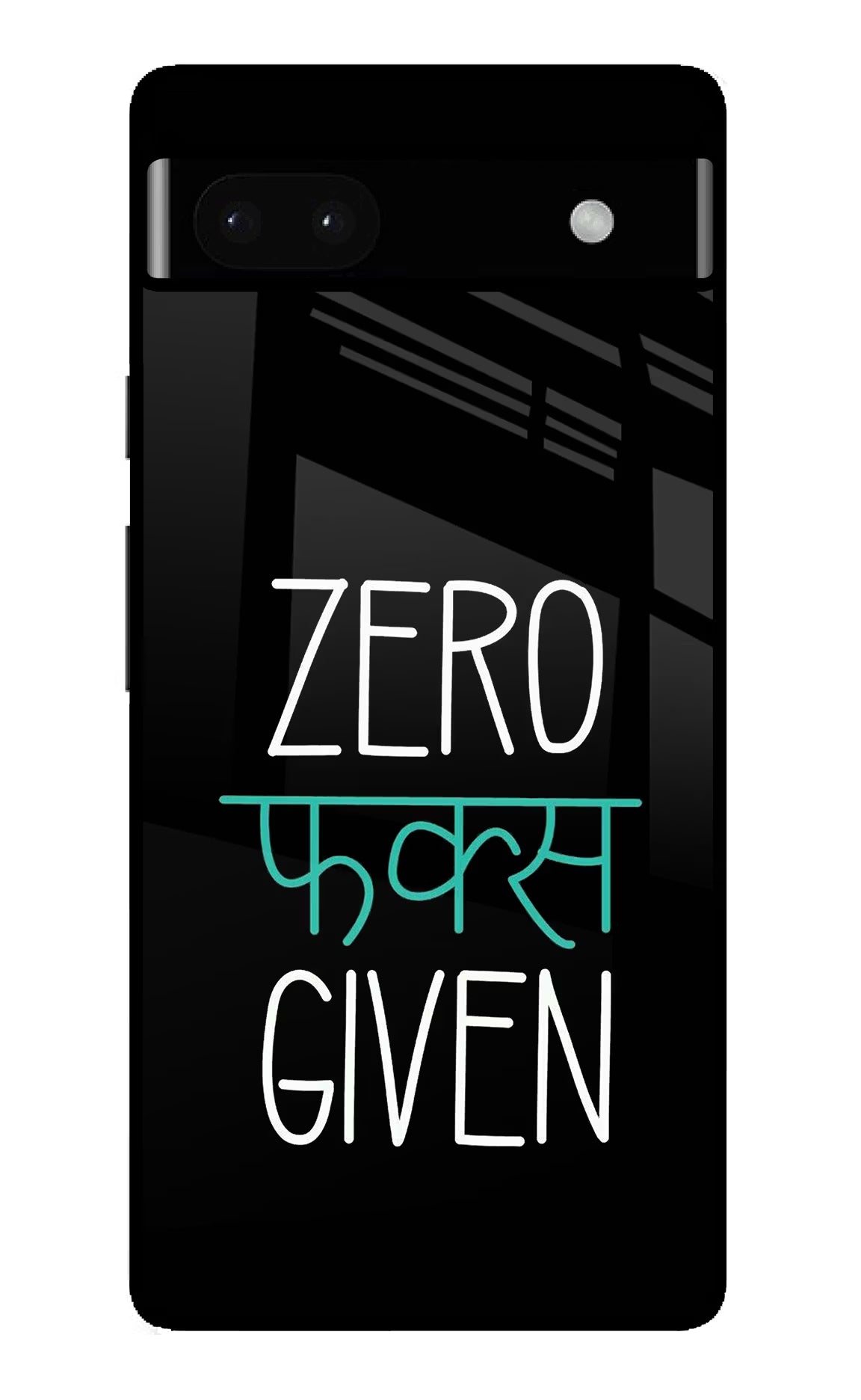 Zero Fucks Given Google Pixel 6A Glass Case Back Cover by Casekaro