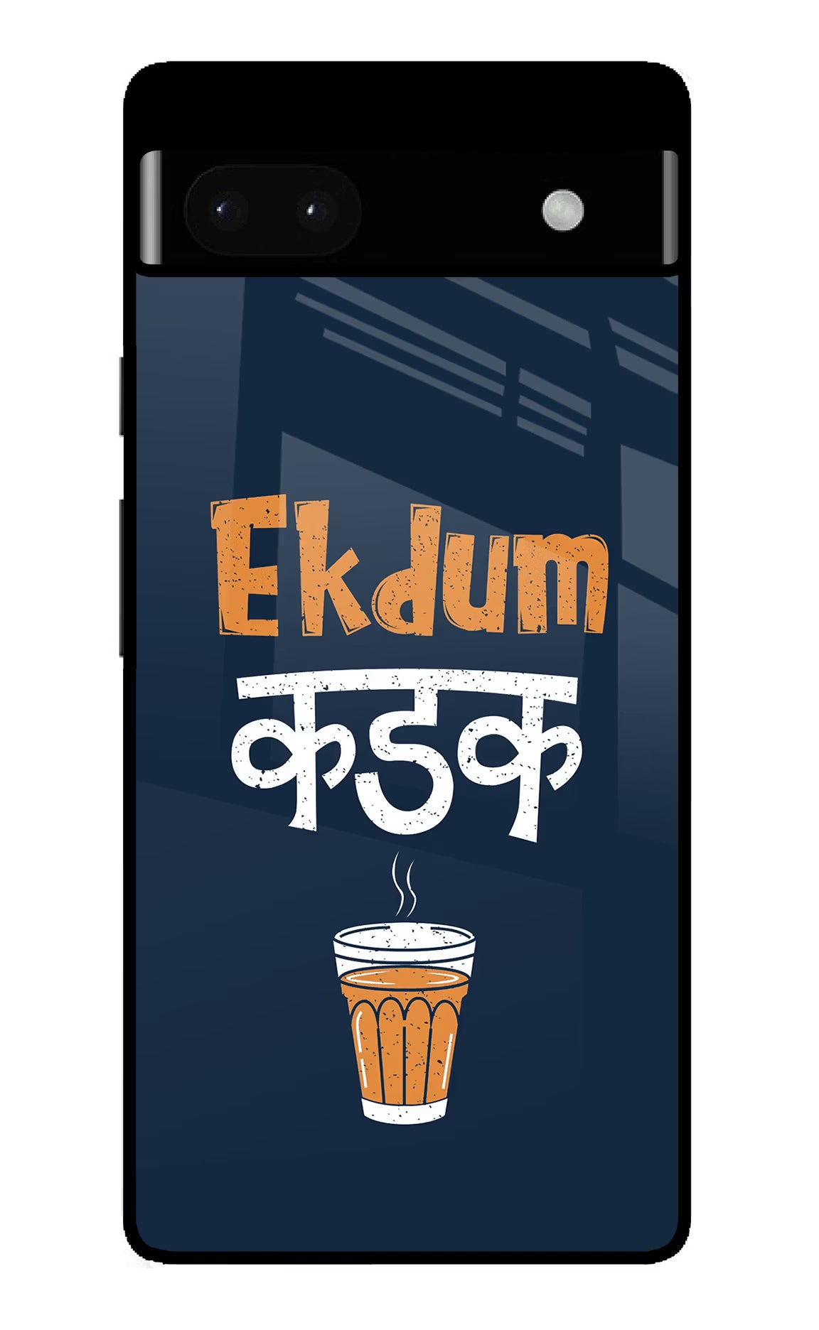Ekdum Kadak Chai Google Pixel 6A Glass Case Back Cover by Casekaro