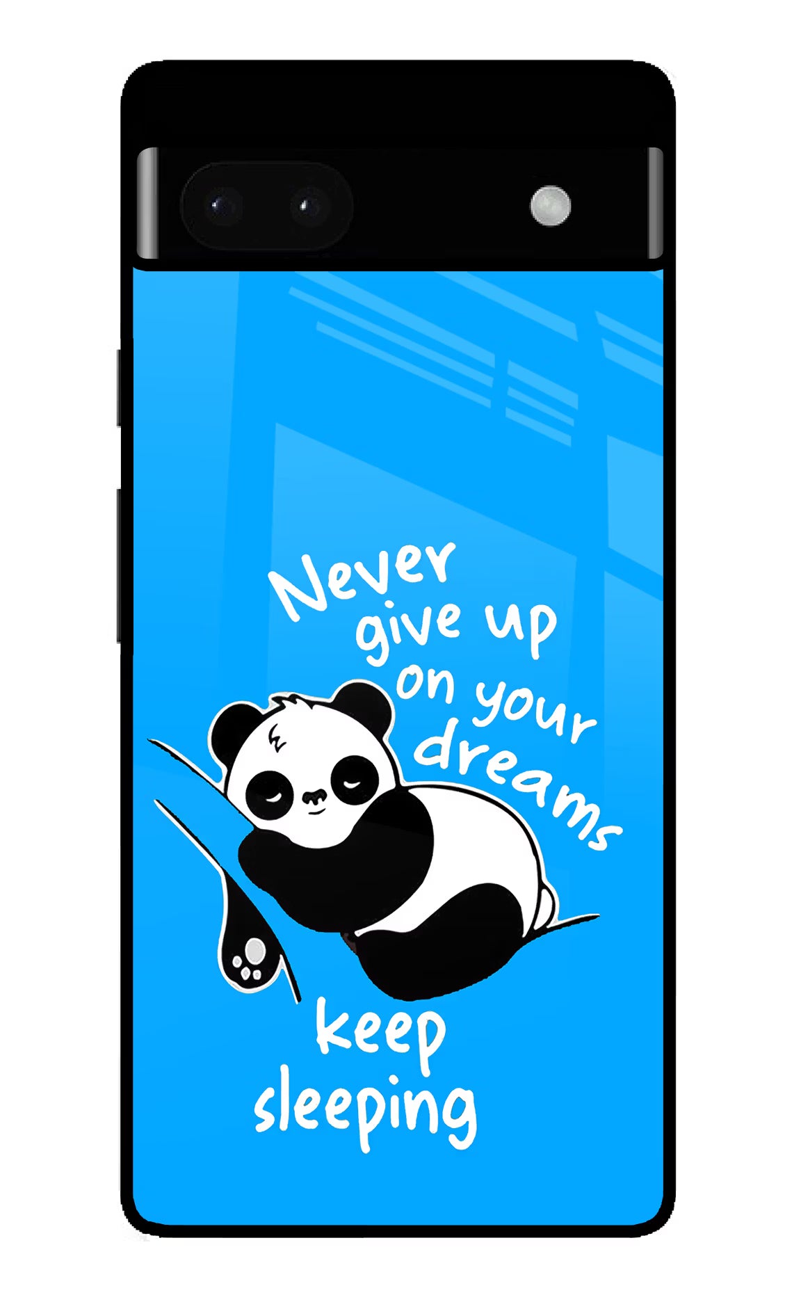 Keep Sleeping Google Pixel 6A Glass Case Back Cover by Casekaro