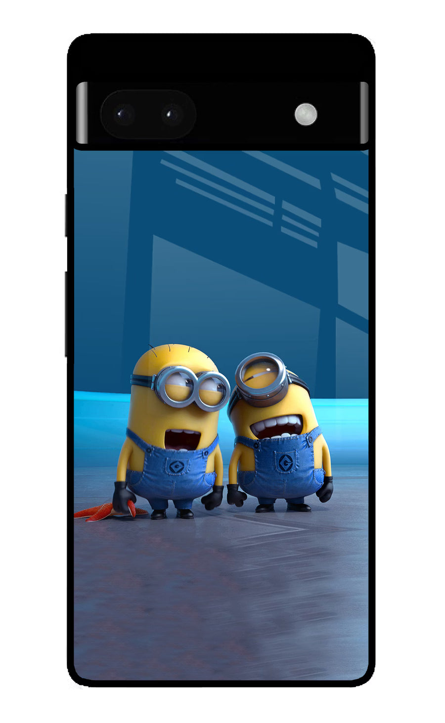 Minion Laughing Google Pixel 6A Back Cover, Glass case