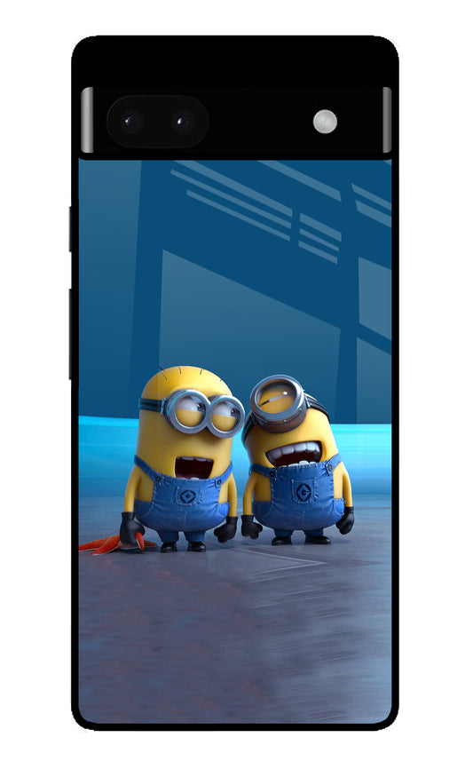 Minion Laughing Google Pixel 6A Glass Case
