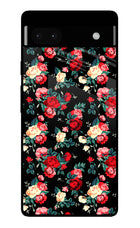 Rose Pattern Google Pixel 6A Glass Case