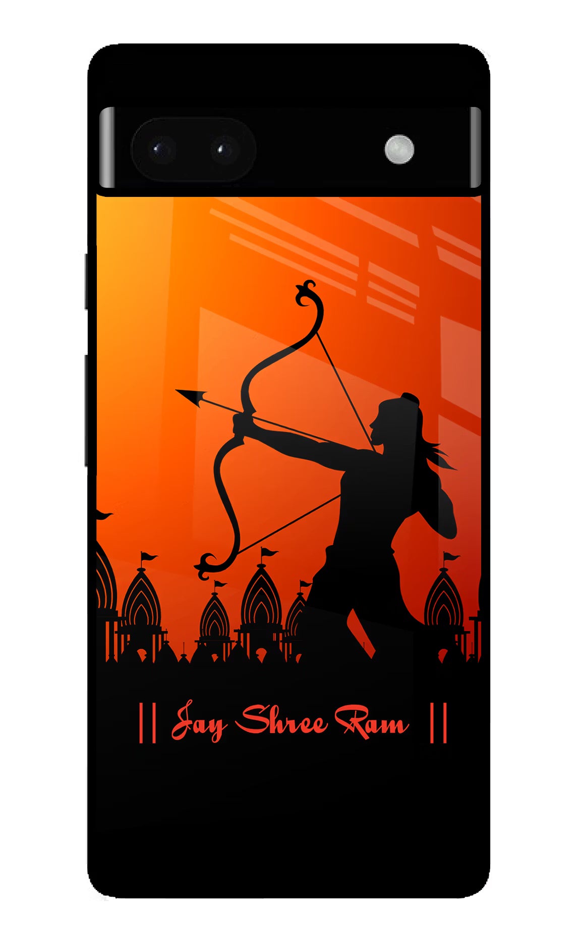 Lord Ram - 4 Google Pixel 6A Glass Case Back Cover by Casekaro