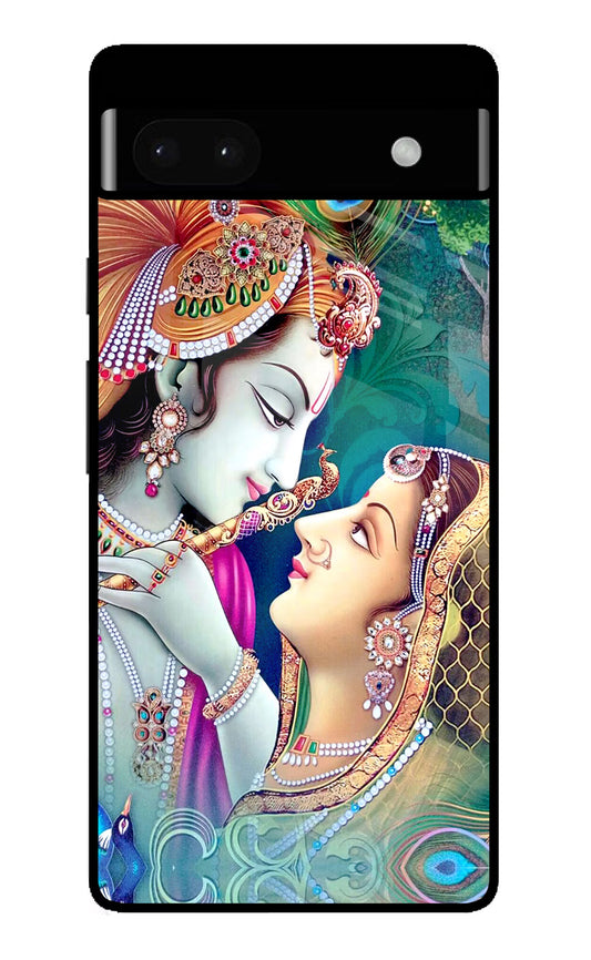Lord Radha Krishna Google Pixel 6A Glass Case