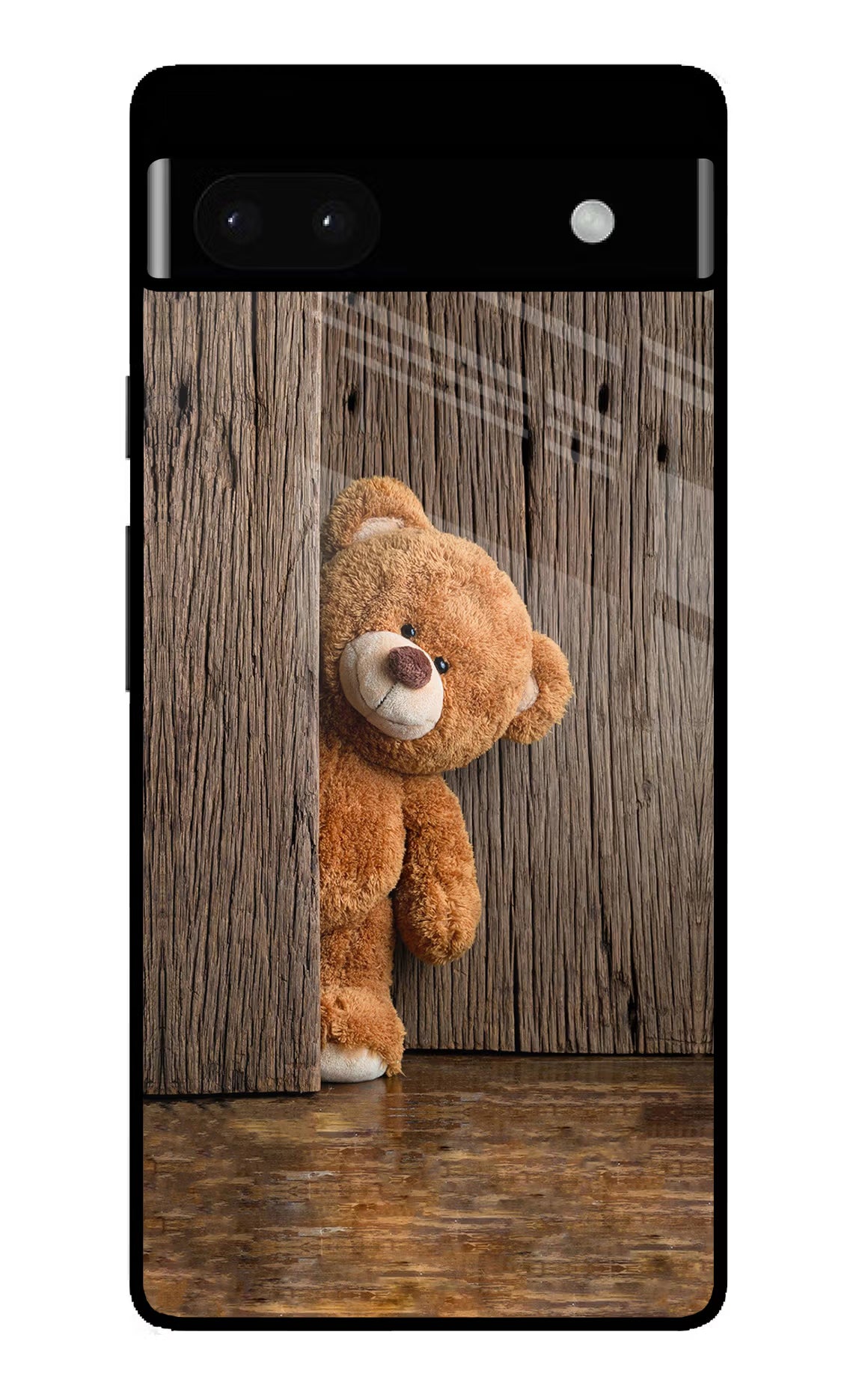 Teddy Wooden Google Pixel 6A Glass Case