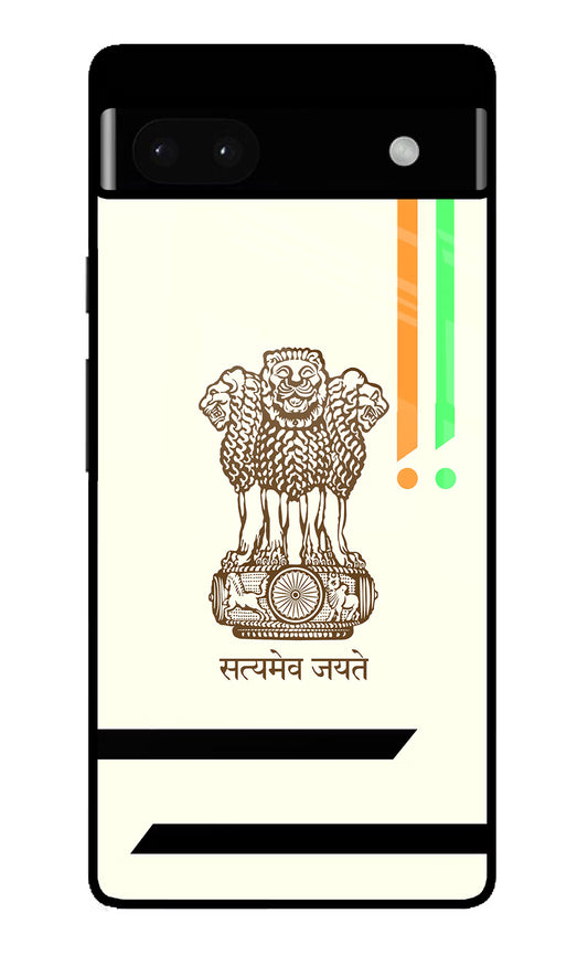 Satyamev Jayate Brown Logo Google Pixel 6A Glass Case