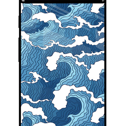 Blue Waves Google Pixel 6A Glass Case