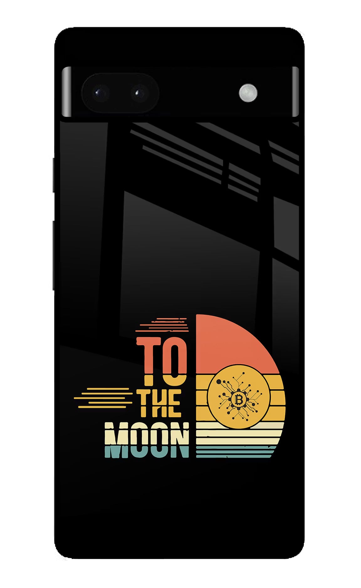 To the Moon Google Pixel 6A Glass Case