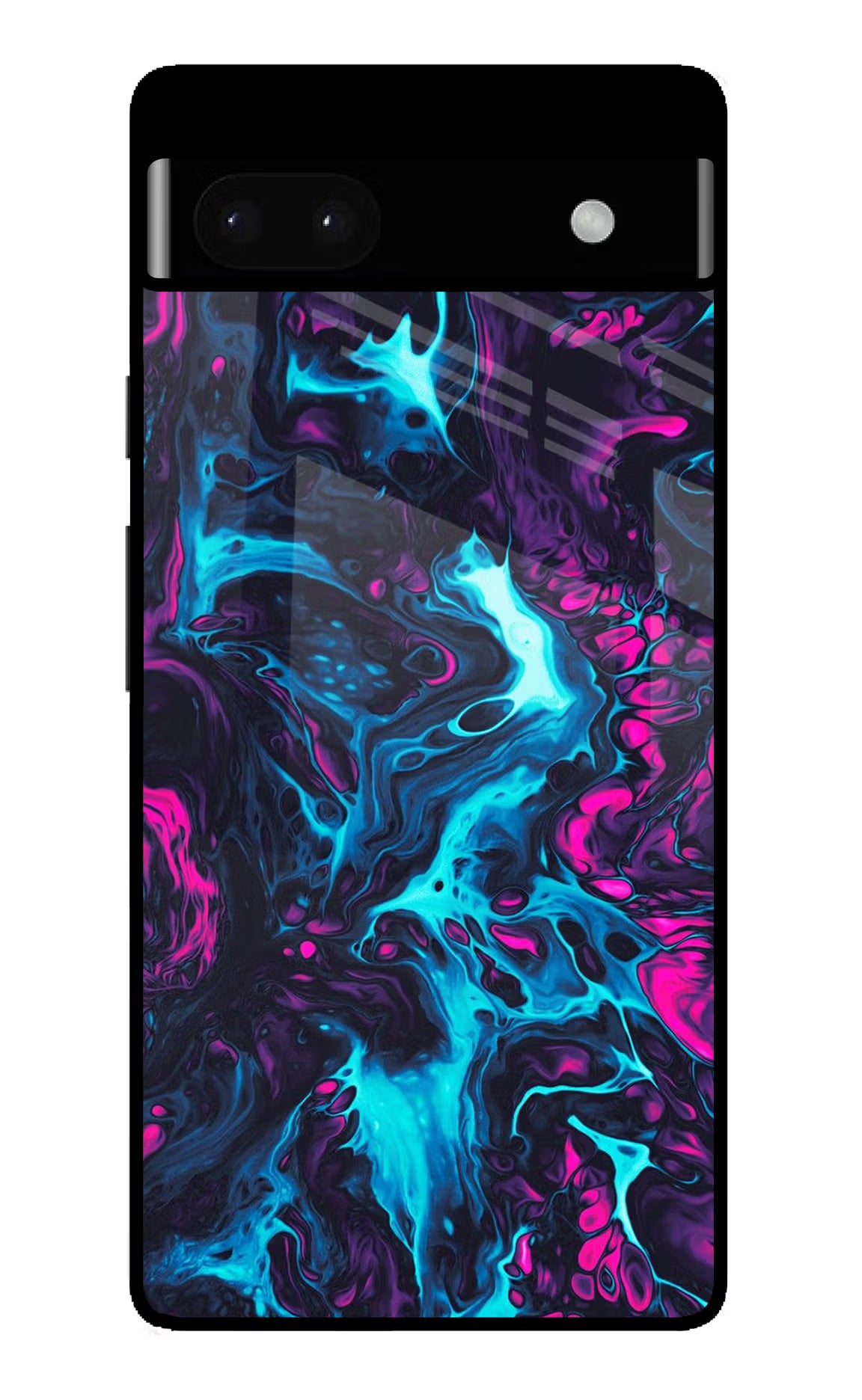 Abstract Google Pixel 6A Glass Case Back Cover by Casekaro