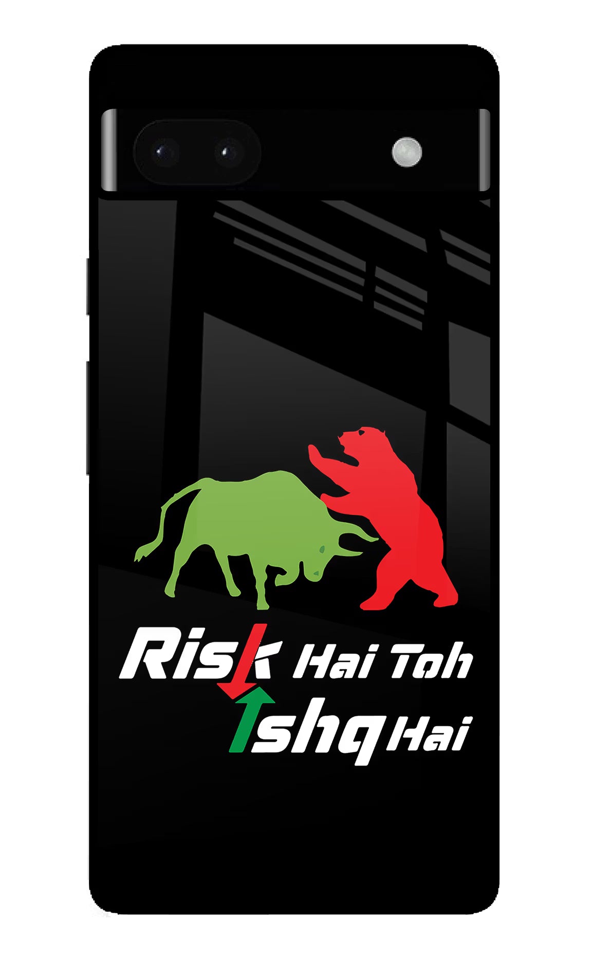 Risk Hai Toh Ishq Hai Google Pixel 6A Glass Case Back Cover by Casekaro