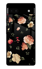 Flowers Google Pixel 6A Glass Case