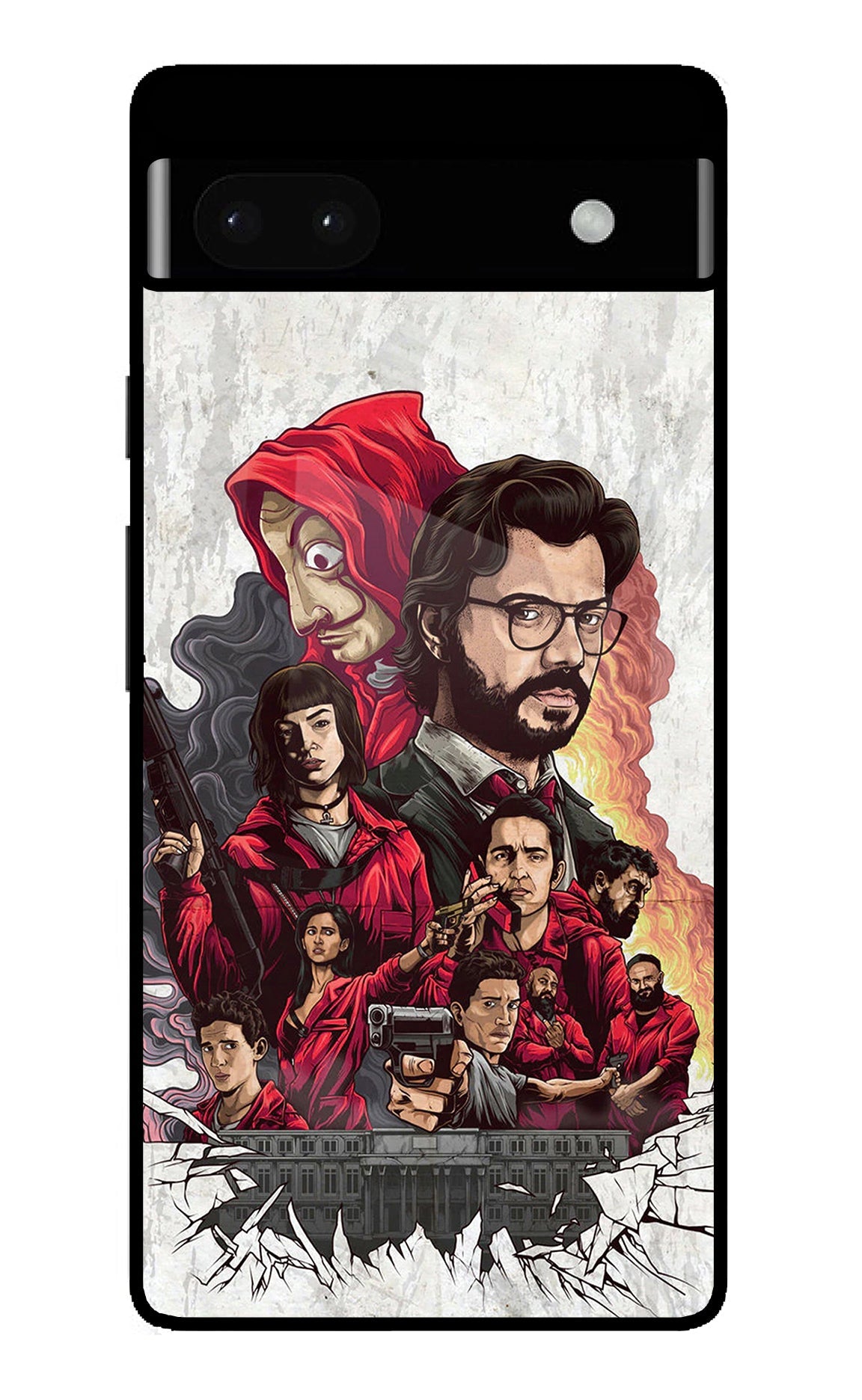 Money Heist Artwork Google Pixel 6A Back Cover