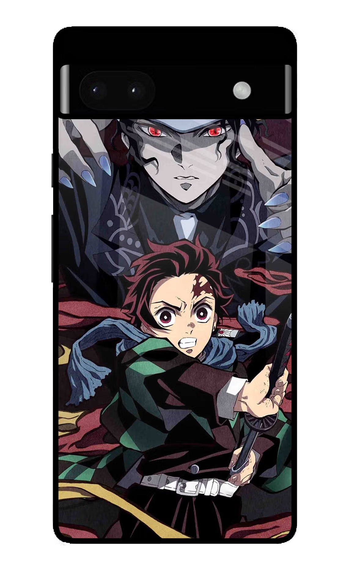 Demon Slayer Google Pixel 6A Glass Case Back Cover by Casekaro