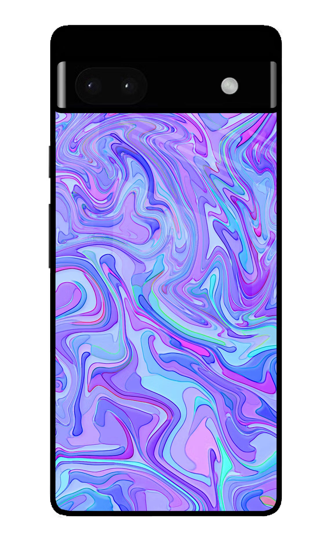 Glitter Google Pixel 6A Glass Case Back Cover by Casekaro