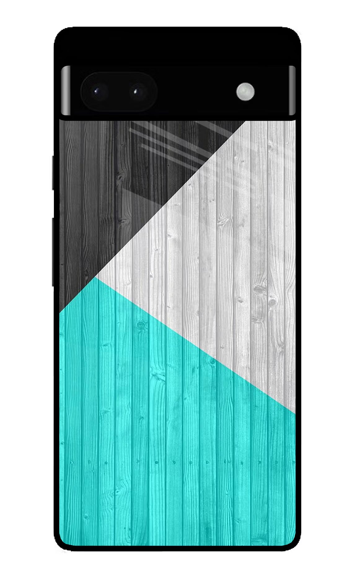 Wooden Abstract Google Pixel 6A Glass Case Back Cover by Casekaro