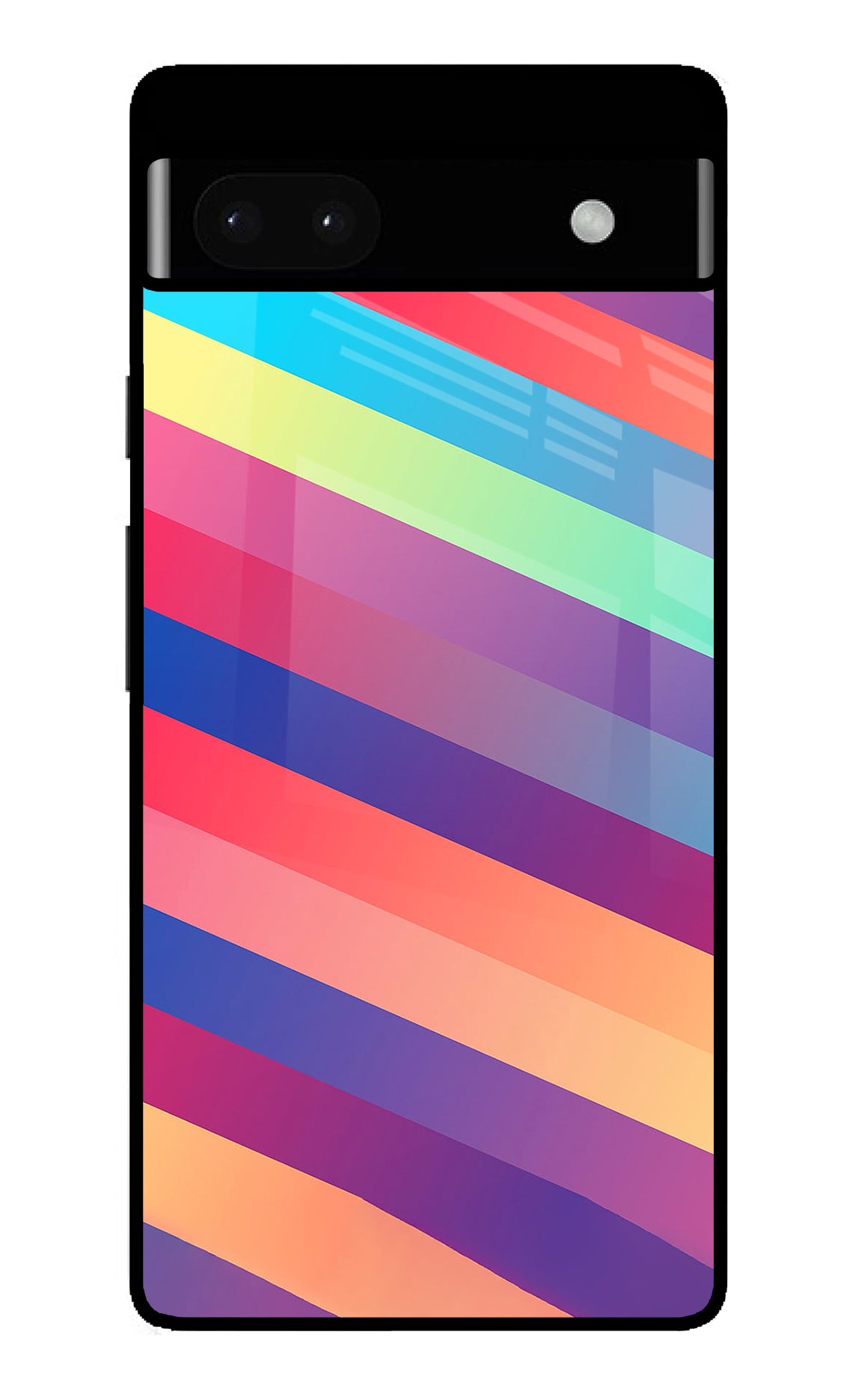 Stripes color Google Pixel 6A Back Cover