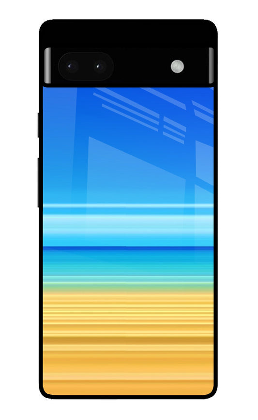 Beach Art Google Pixel 6A Glass Case