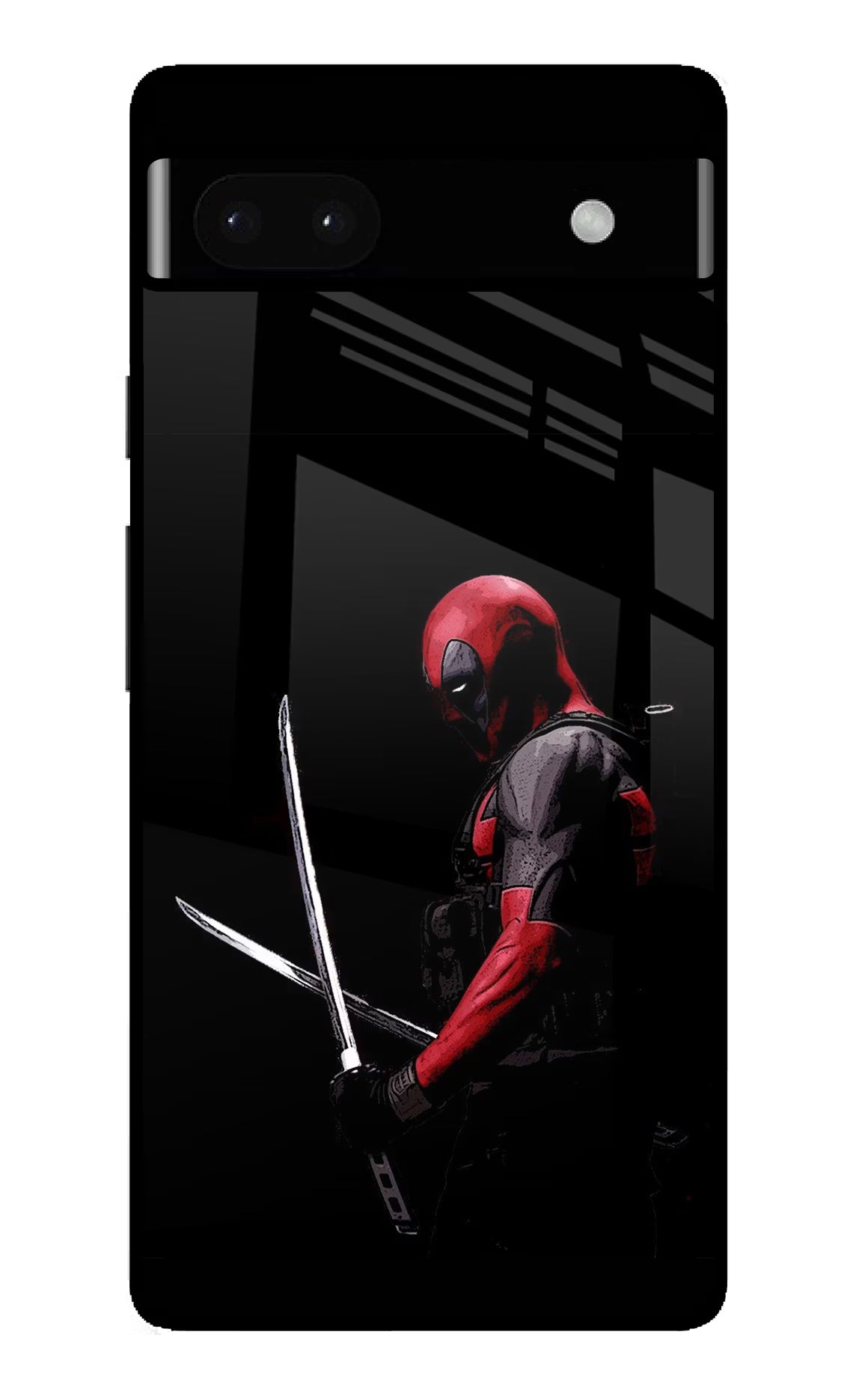 Deadpool Google Pixel 6A Glass Case Back Cover by Casekaro