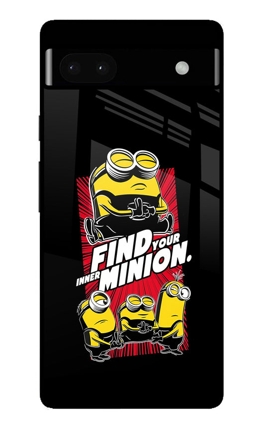 Find your inner Minion Google Pixel 6A Glass Case