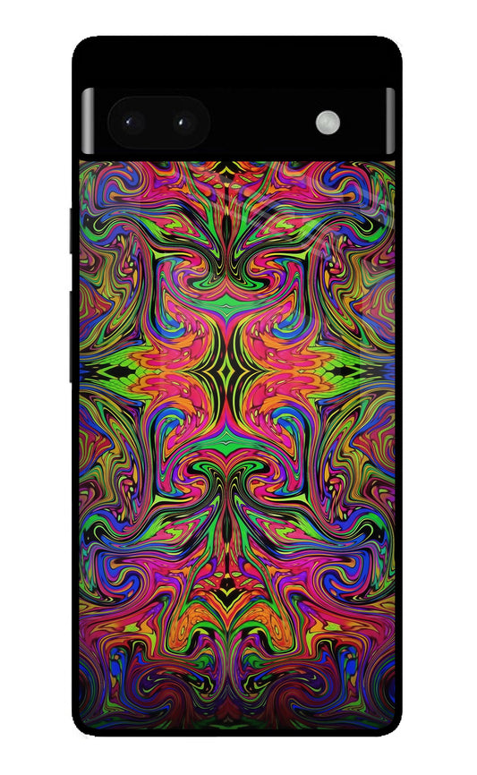 Psychedelic Art Google Pixel 6A Glass Case