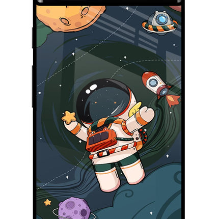 Cartoon Astronaut Google Pixel 6A Glass Case Back Cover by Casekaro