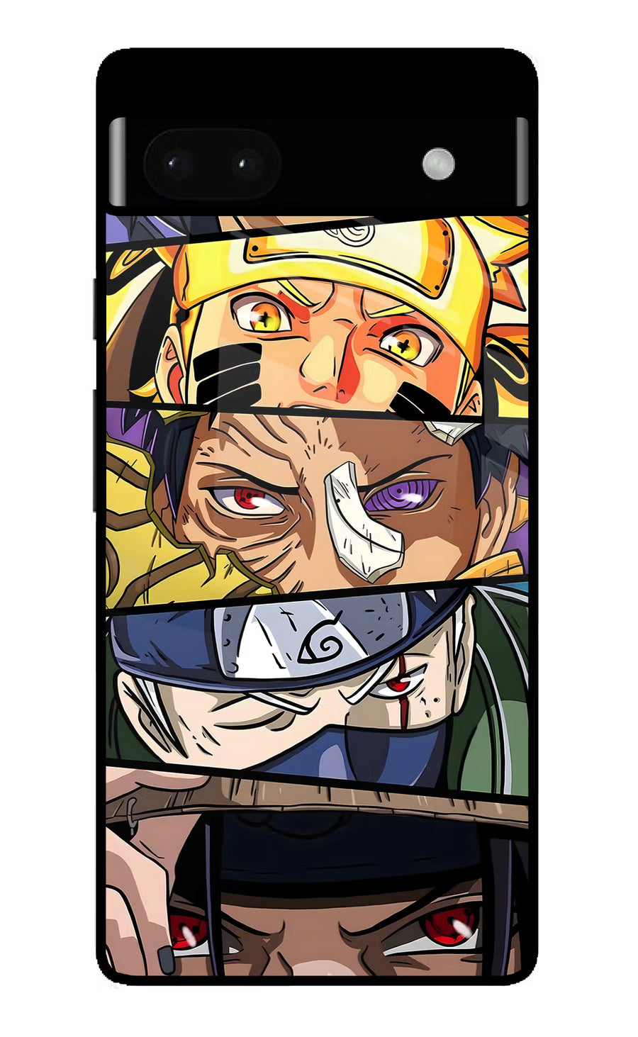 Naruto Character Google Pixel 6A Back Cover, Glass case