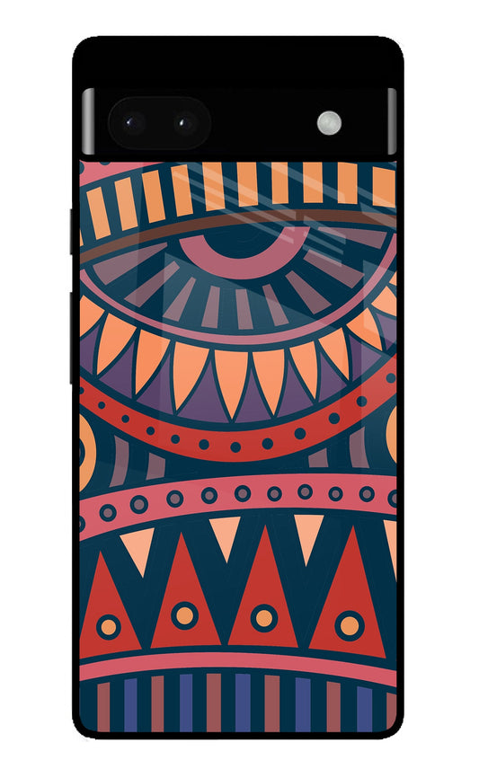 African Culture Design Google Pixel 6A Glass Case