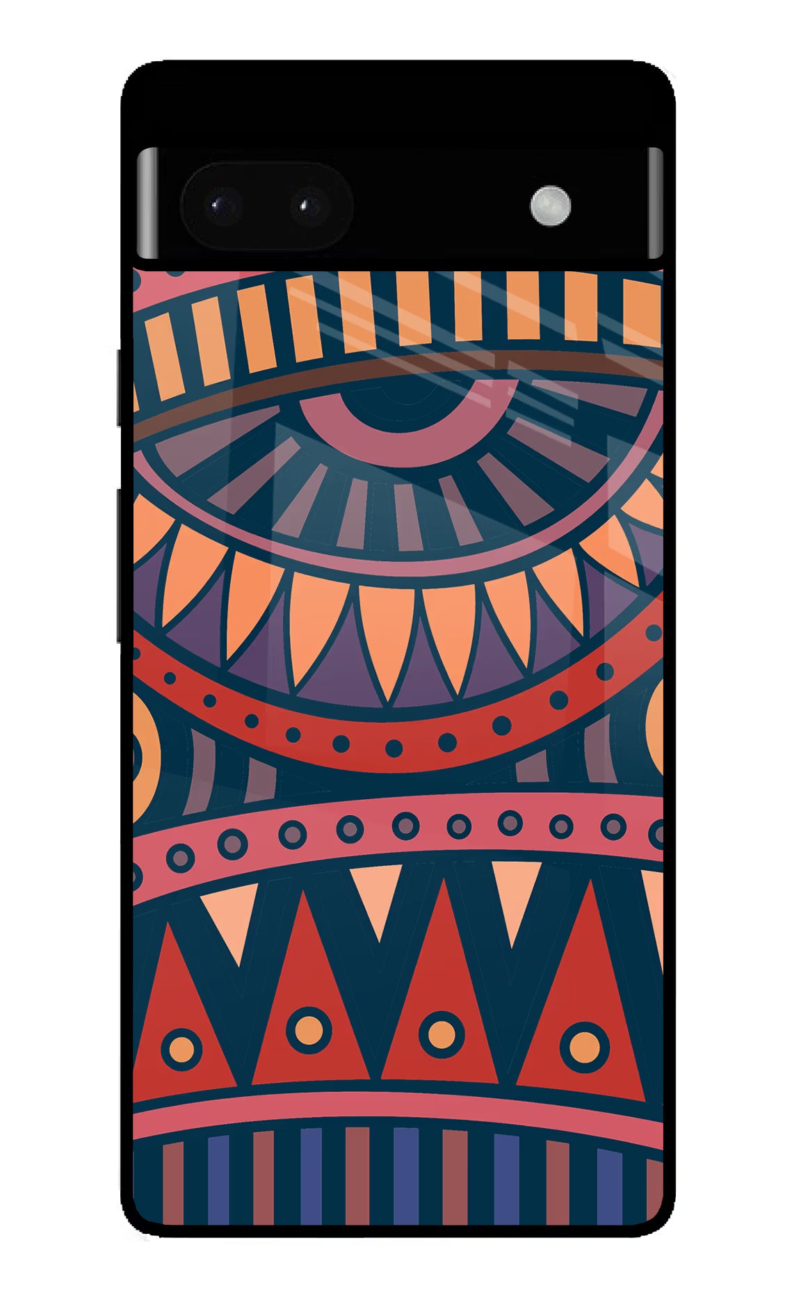 African Culture Design Google Pixel 6A Glass Case Back Cover by Casekaro
