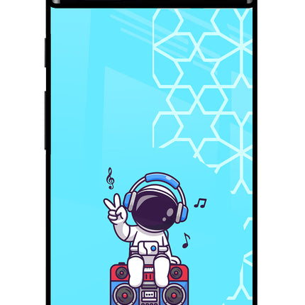 Cute Astronaut Chilling Google Pixel 6A Glass Case