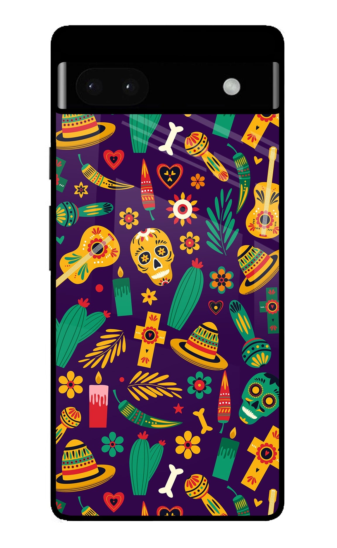 Mexican Artwork Google Pixel 6A Back Cover