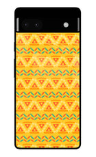 Tribal Pattern Google Pixel 6A Glass Case Back Cover by Casekaro