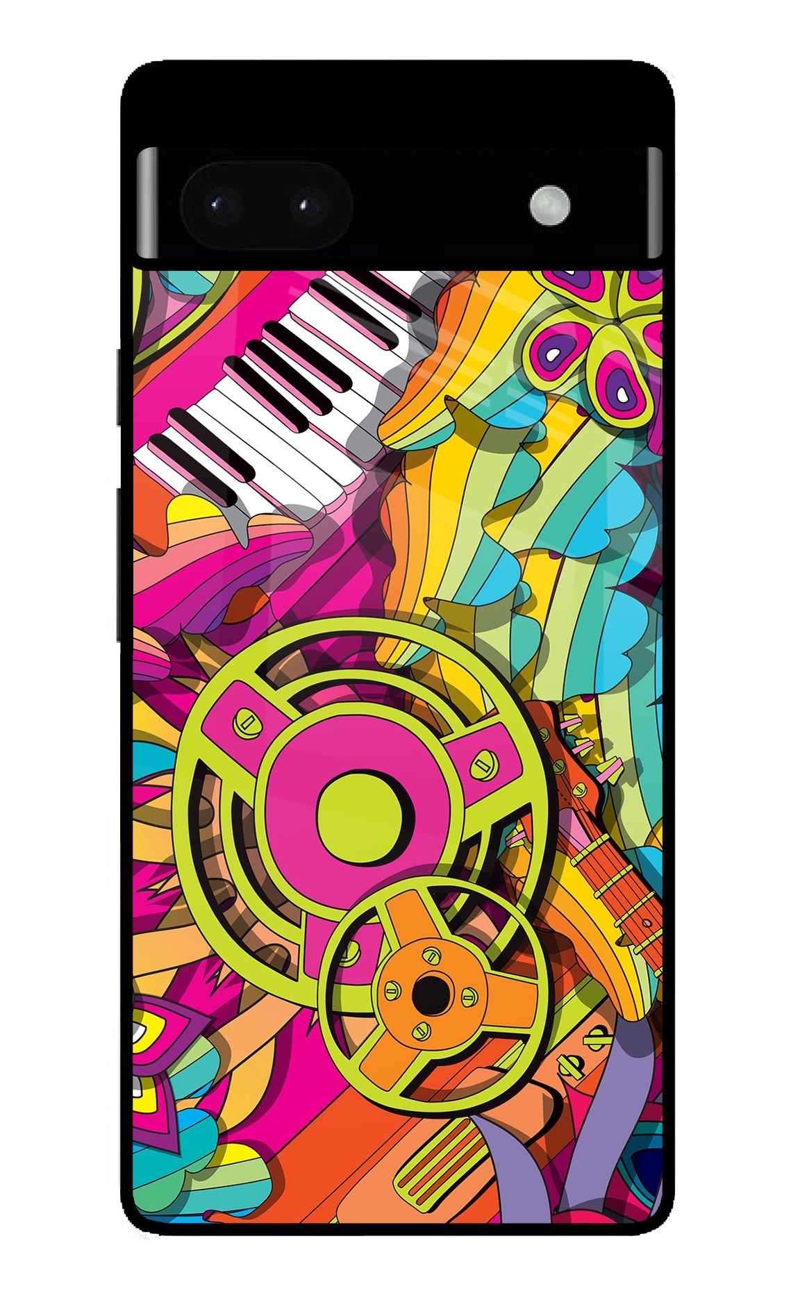 Music Doodle Google Pixel 6A Back Cover