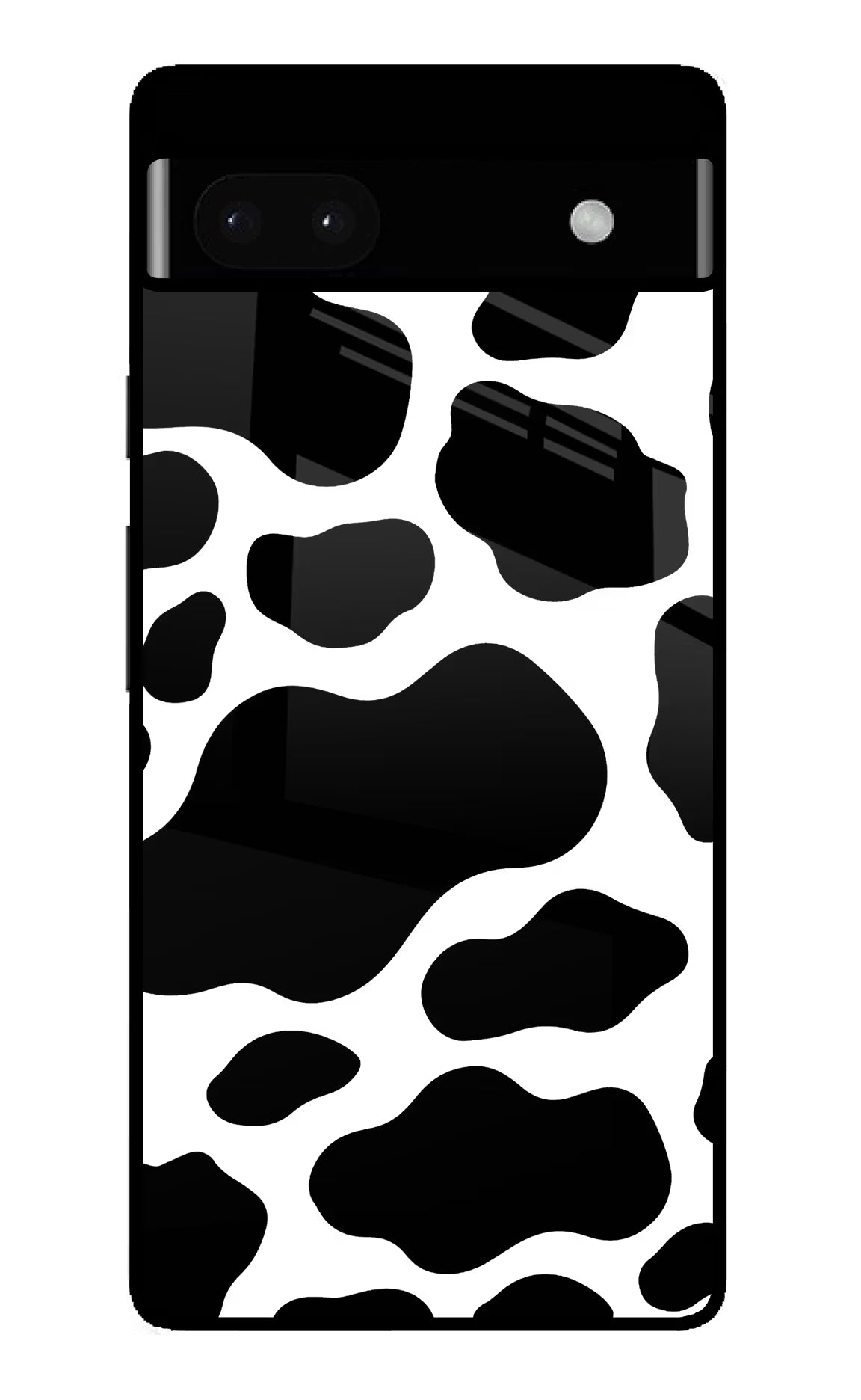 Cow Spots Google Pixel 6A Glass Case Back Cover by Casekaro