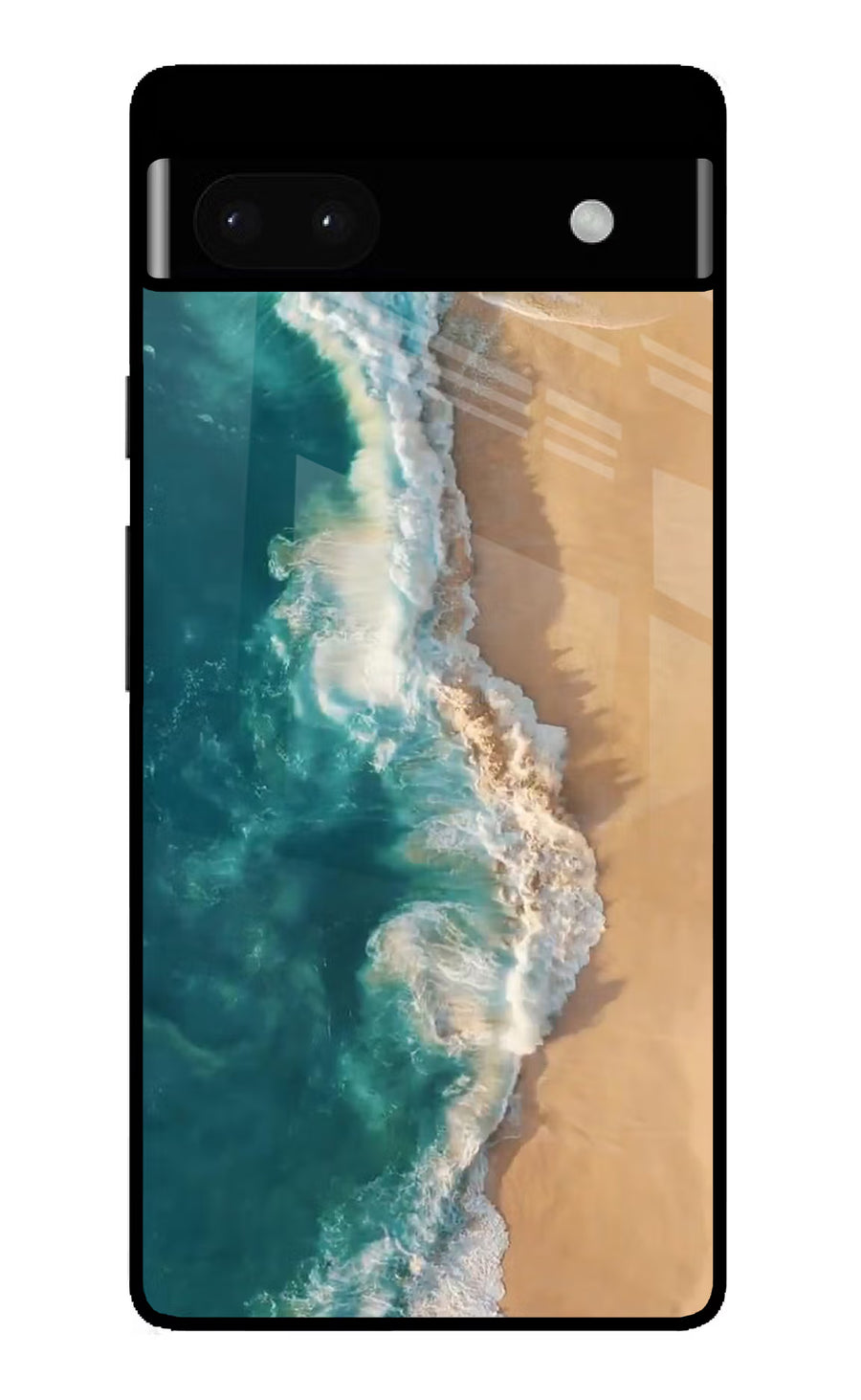 Ocean Beach Google Pixel 6A Back Cover, Glass case