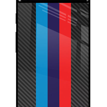 BMW Stripes Pattern Google Pixel 6A Glass Case Back Cover by Casekaro