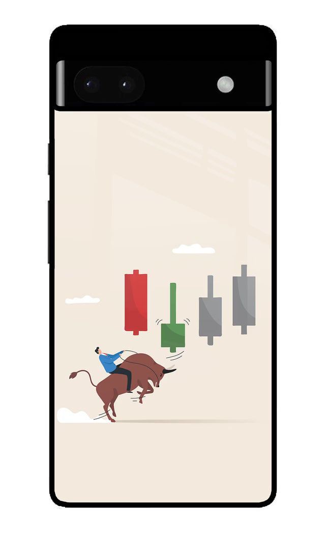 Bull Trading Momentum Google Pixel 6A Glass Case