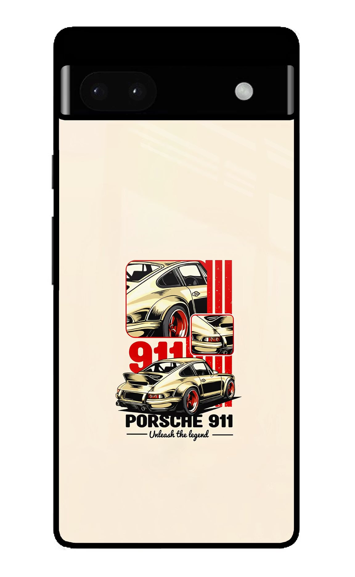 Classic Porsche 911 Google Pixel 6A Glass Case