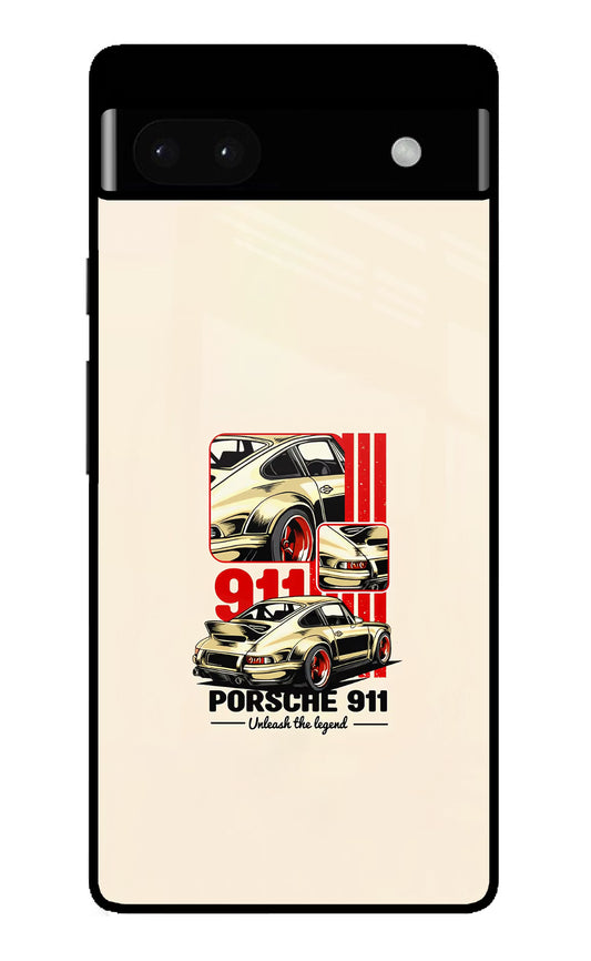 Classic Porsche 911 Google Pixel 6A Glass Case