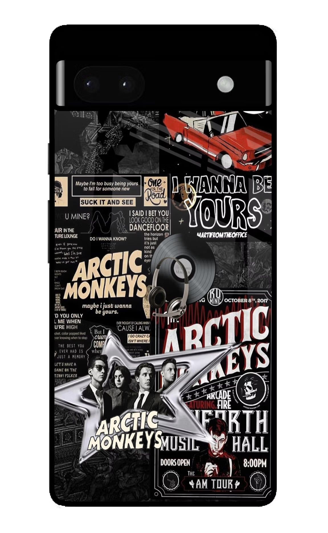 Arctic Monkeys Google Pixel 6A Glass Case Back Cover by Casekaro
