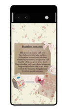 Hopeless Romantic Google Pixel 6A Glass Case