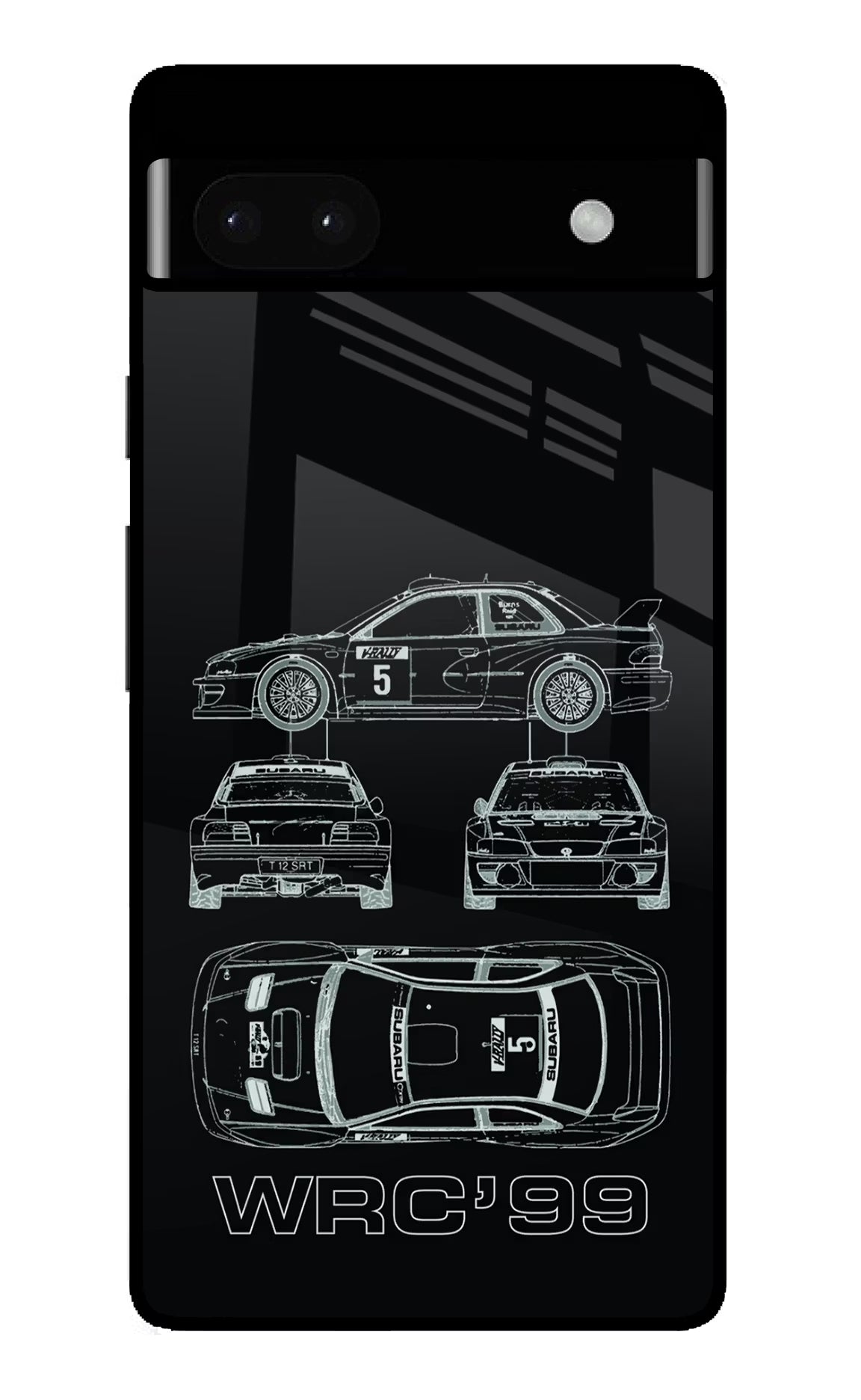WRC'99 Google Pixel 6A Glass Case Back Cover by Casekaro