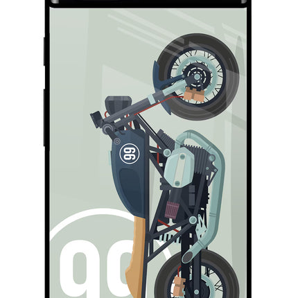 Classic Cafe Racer 99 Google Pixel 6A Glass Case