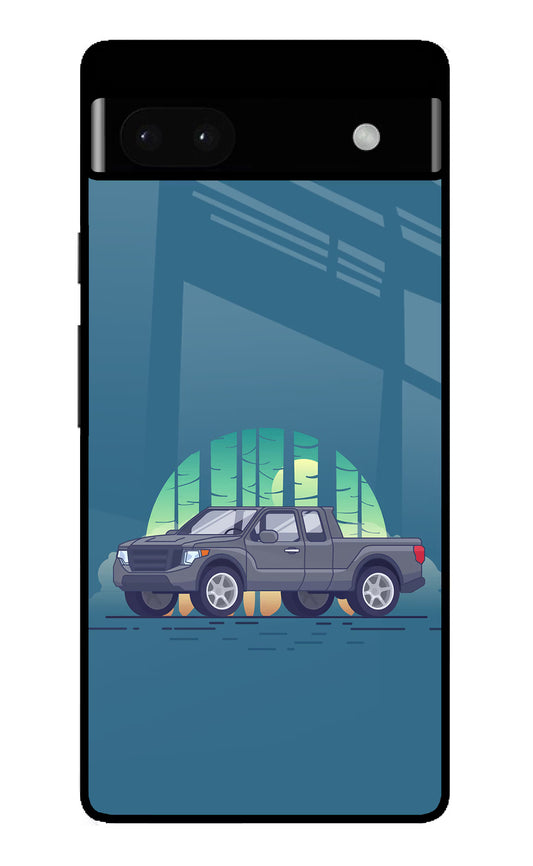 Retro Garage Vibe Google Pixel 6A Glass Case