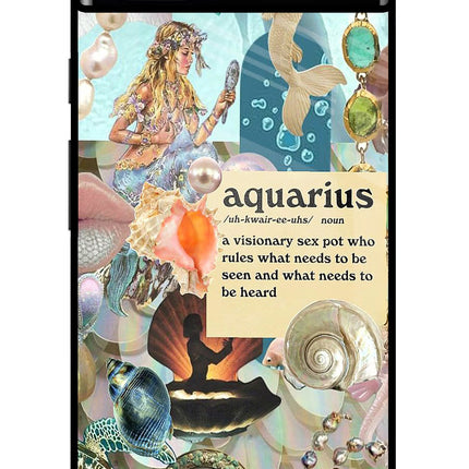 Aquarius Zodiac Google Pixel 6A Glass Case