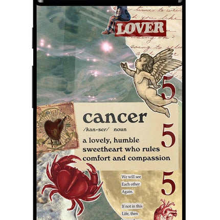 Cancer Zodiac Google Pixel 6A Glass Case