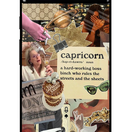 Capricorn Zodiac Google Pixel 6A Glass Case
