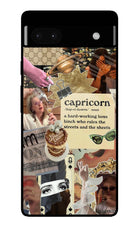 Capricorn Zodiac Google Pixel 6A Glass Case