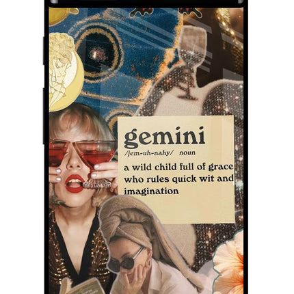 Gemini Zodiac Google Pixel 6A Glass Case
