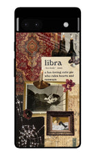 Libra Zodiac Google Pixel 6A Glass Case Back Cover by Casekaro
