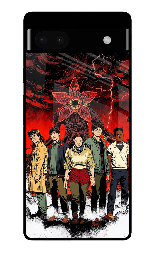 Ordinary Things Characters Google Pixel 6A Glass Case